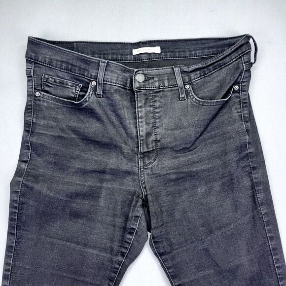 Levi's 315 Jeans Size 32 (W34 L30) Womens Shaping‎ Bootcut Black Denim - Picture 2 of 16